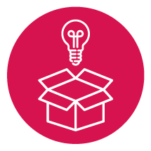 lightbulb in a box icon